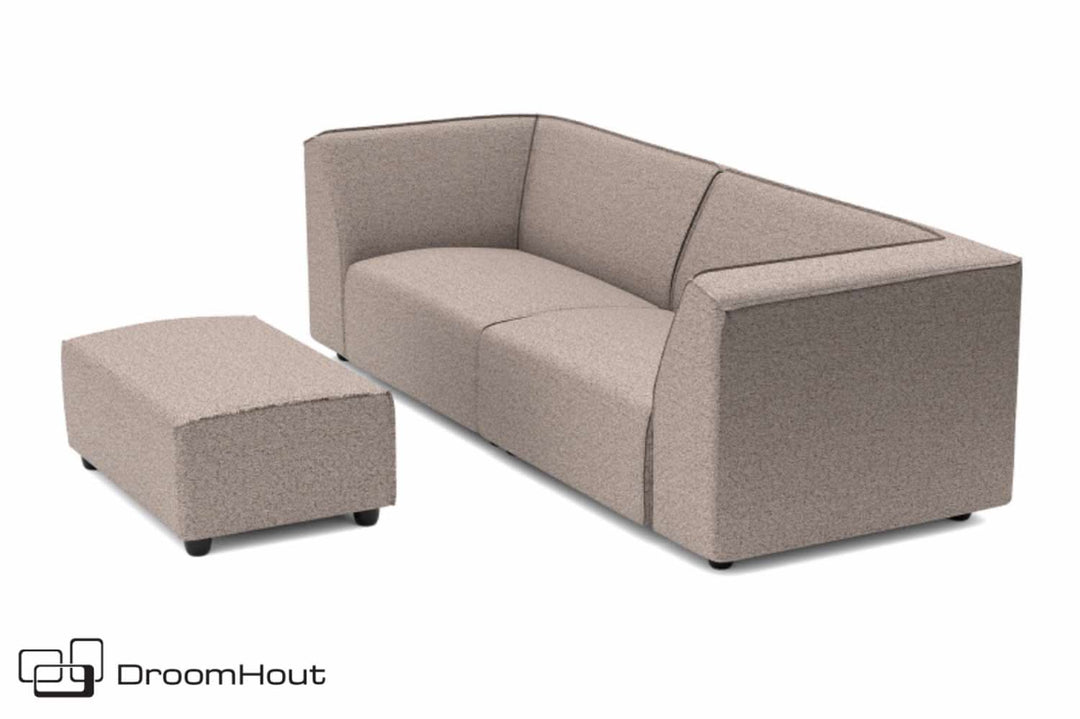 Chill loungebank Bubalou 3-zits + hocker small DroomHout