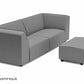 Chill loungebank Bubalou 3-zits + hocker small DroomHout
