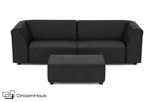 Chill loungebank Bubalou 3-zits + hocker small DroomHout