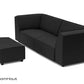 Chill loungebank Bubalou 3-zits + hocker small DroomHout