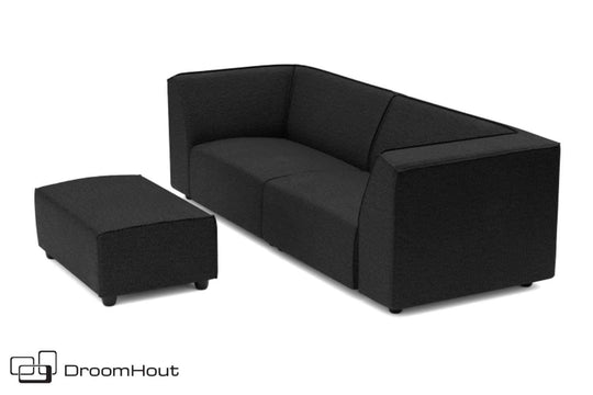 Chill loungebank Bubalou 3-zits + hocker small DroomHout