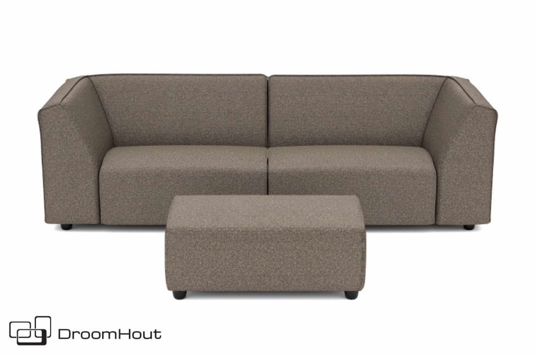 Chill loungebank Bubalou 3-zits + hocker small