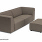 Chill loungebank Bubalou 3-zits + hocker small