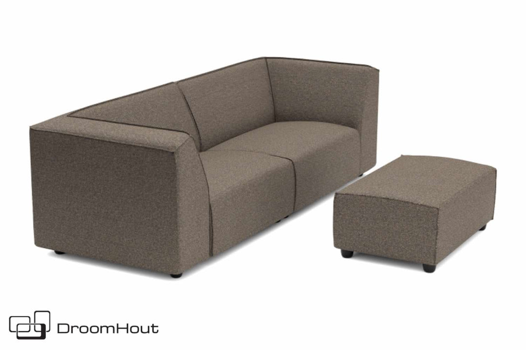 Chill loungebank Bubalou 3-zits + hocker small