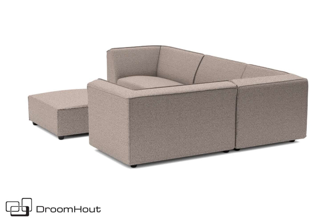 Chill loungeset Bubalou 6-zits hoek + hocker DroomHout