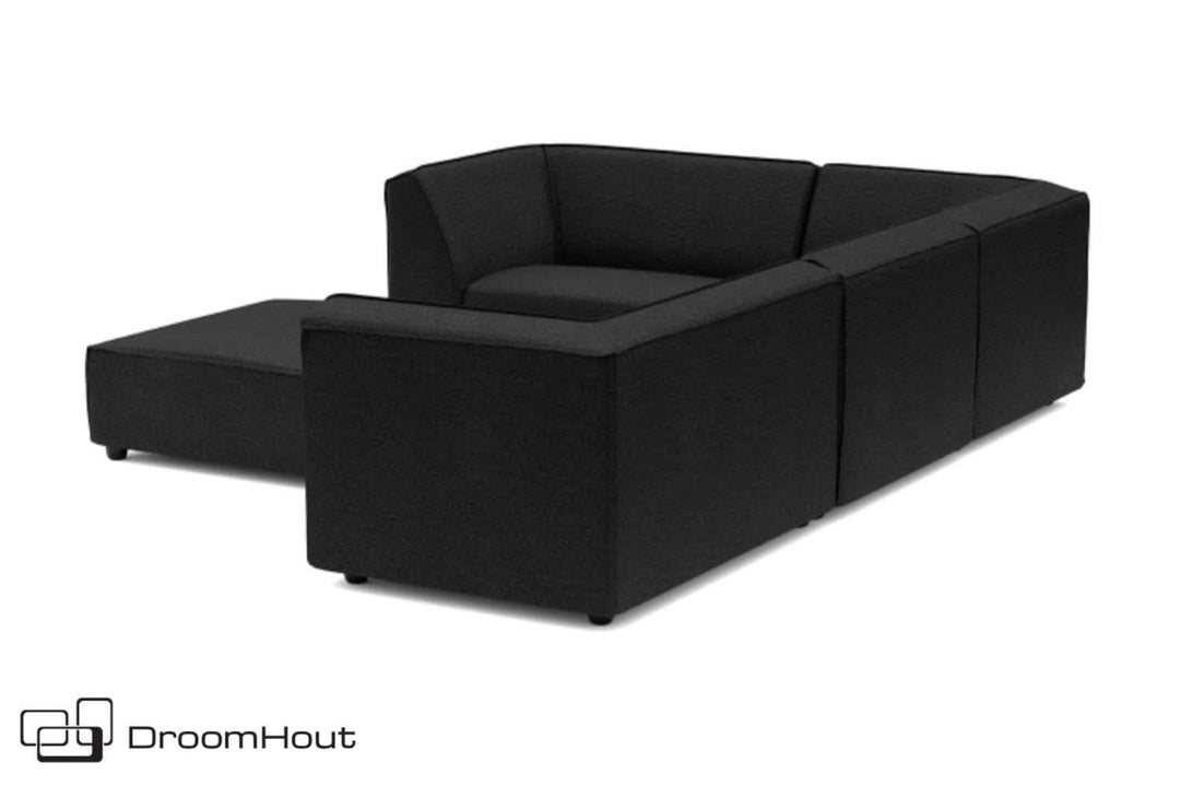 Chill loungeset Bubalou 6-zits hoek + hocker DroomHout