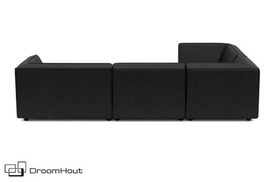 Chill loungeset Bubalou 6-zits hoek + hocker DroomHout