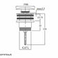 Wastafelmengkraan Matte inbouw rond RVS