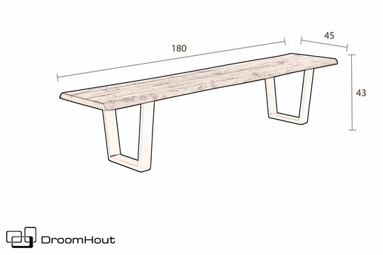 Eetkamerbank Dutchbone Aka DroomHout
