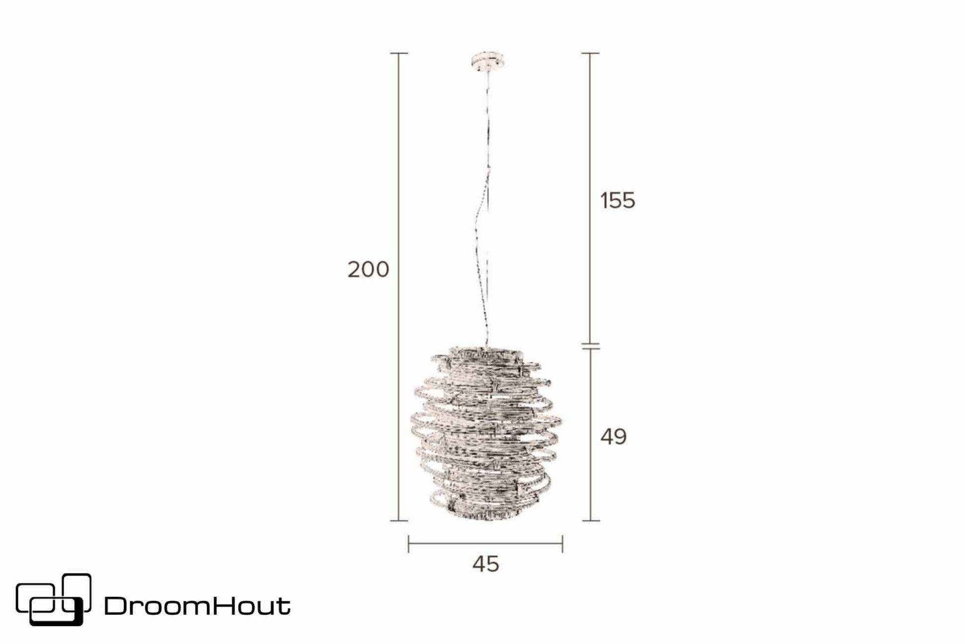 Hanglamp Dutchbone Kubu