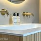 Houtenbadkamermeubel blank eiken latten DroomHout Immaculate