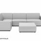 Icon loungeset Bubalou 6-zits hoek + hocker