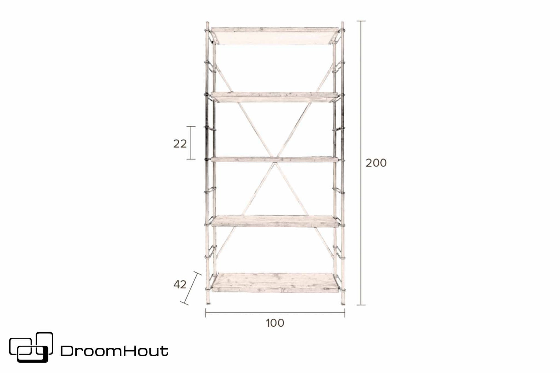 Kast Dutchbone shelf Iron