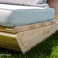 Loungeset Montecastelli - 3-zits loungebank + hocker voordeelset
