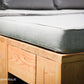 Hoek loungebank Siena 5-zits douglas + gratis hocker voordeelset