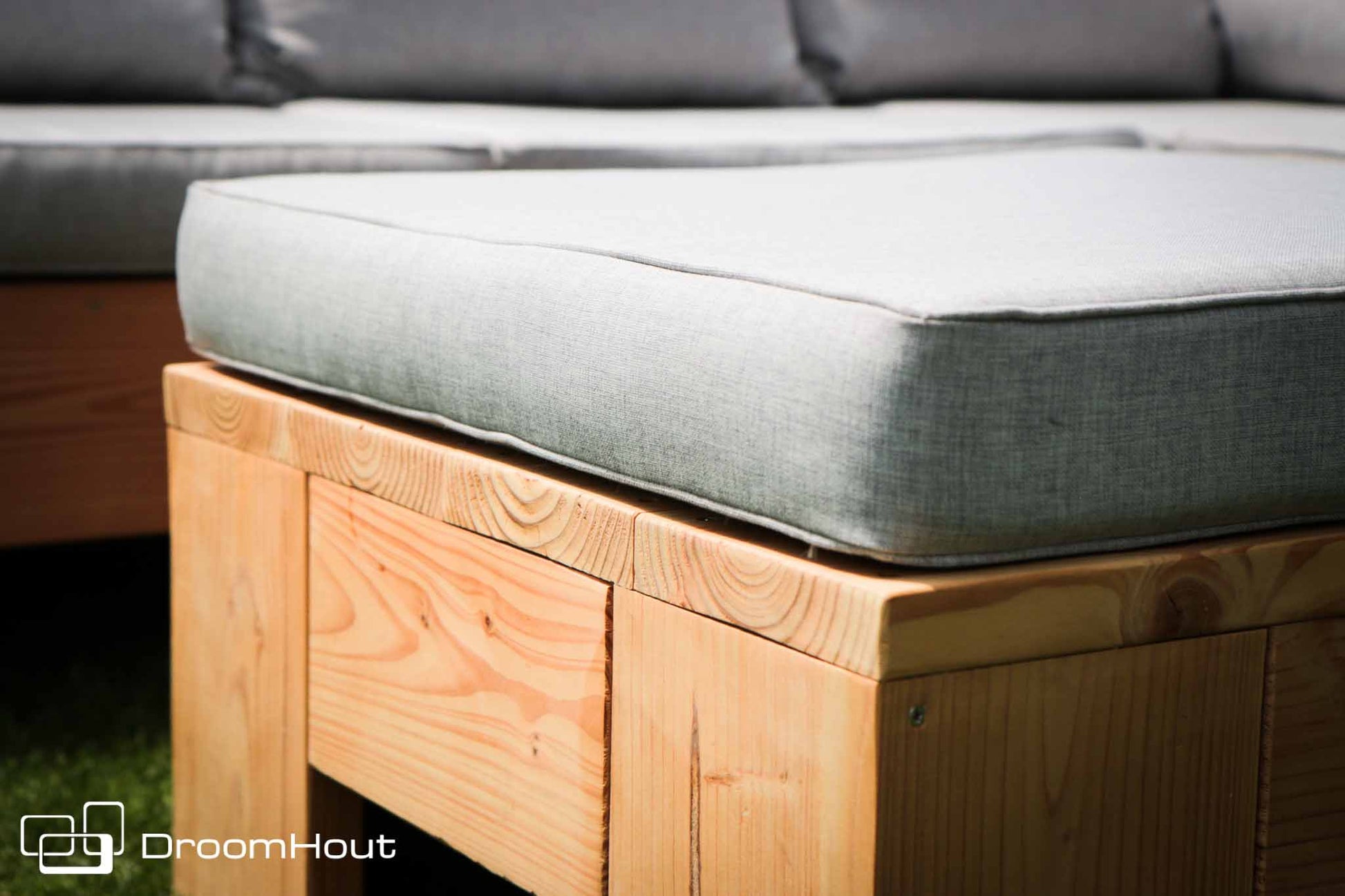 Hoek loungebank Siena 5-zits douglas + gratis hocker voordeelset
