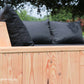 Hoek loungebank Siena 5-zits douglas + gratis hocker voordeelset