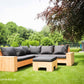 Hoek loungebank Siena 5-zits douglas + gratis hocker voordeelset