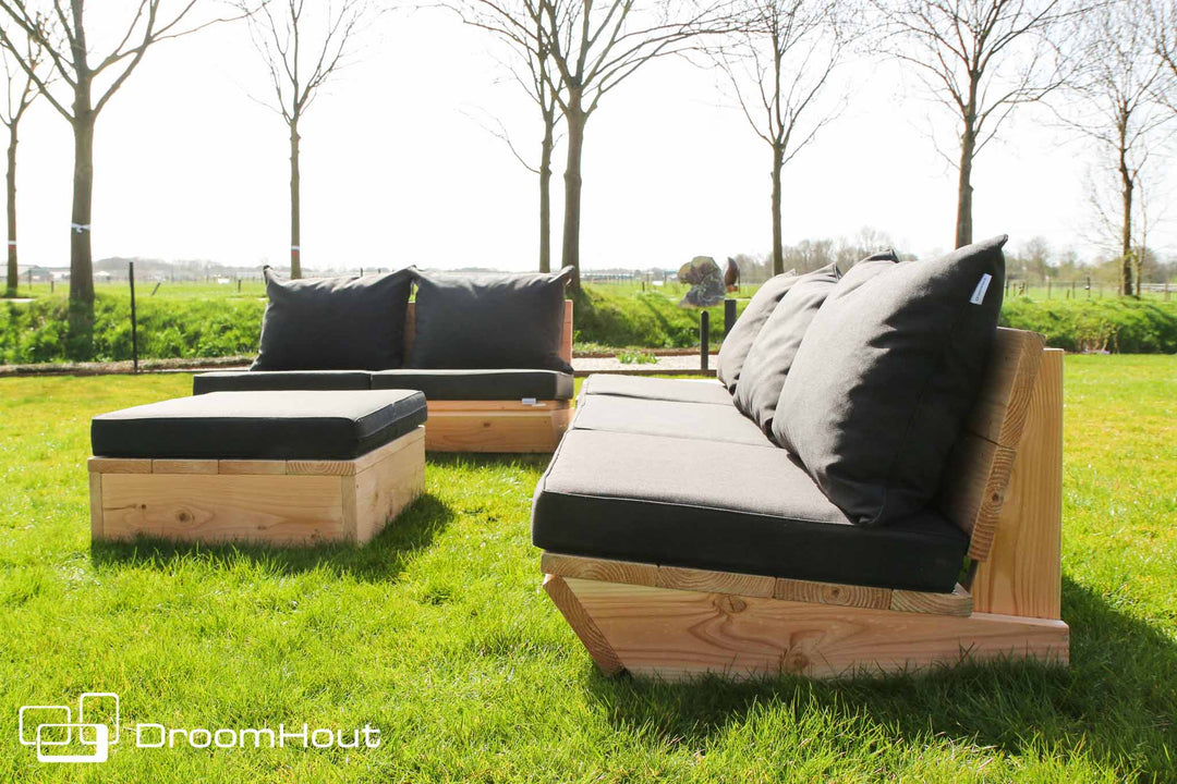 Loungeset Montecastelli - 5-zits hoekbank + hocker voordeelset