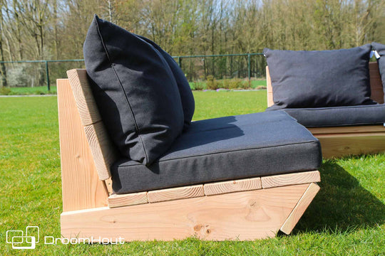 Loungeset Montecastelli - 5-zits hoekbank + hocker voordeelset