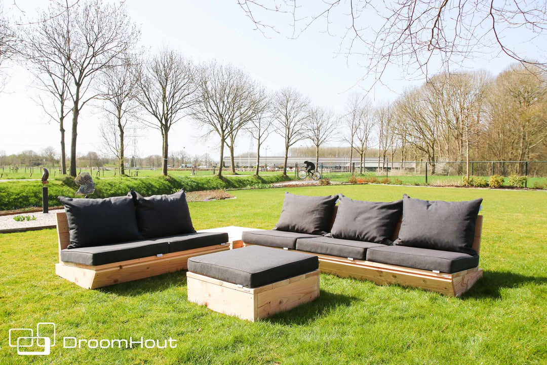 Loungeset Montecastelli - 5-zits hoekbank + hocker voordeelset