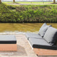 Loungeset Montecastelli - 2-zits loungebank + hocker voordeelset