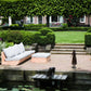 Loungeset Montecastelli - 3-zits loungebank + hocker voordeelset