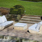 Loungeset Montecastelli - 4-zits loungebank + hocker voordeelset