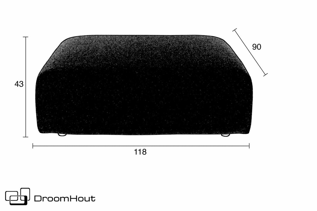 Outdoor sofa element Breeze