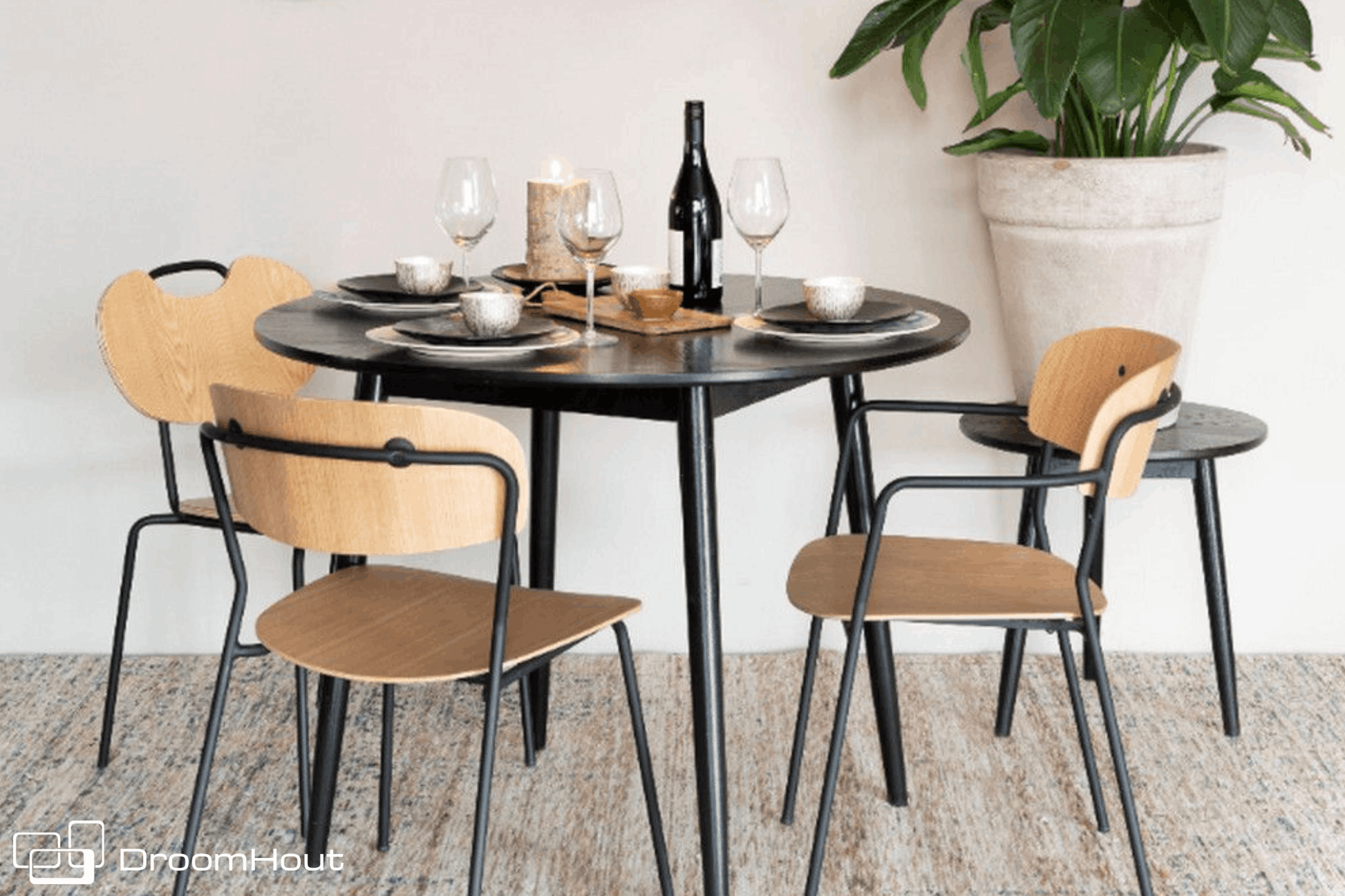 Ronde eettafel DroomHout Fabio