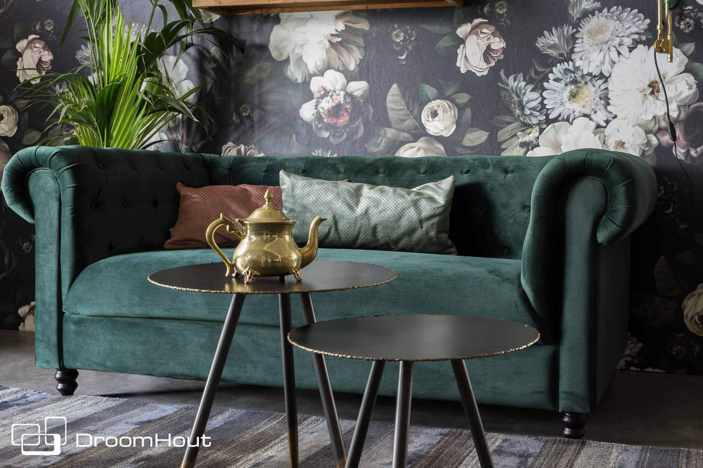 Sofa Dutchbone Chester donkergroen DroomHout