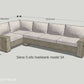 Hoek loungebank Siena 5-zits douglas + gratis hocker voordeelset