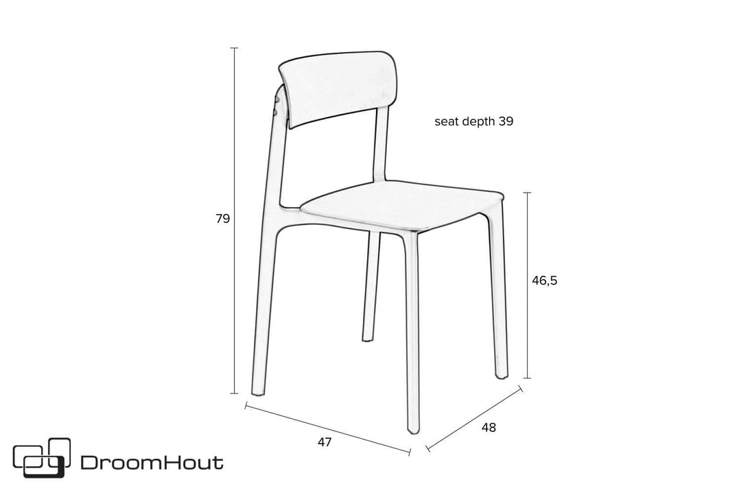 Stoel DREAUM Clive (set van 4)