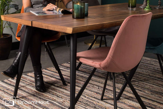 Stoel Dutchbone Franky Chair velvet (per 2)