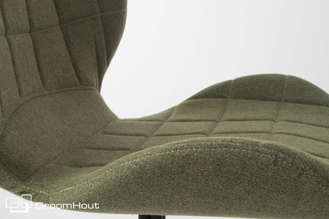 Chair Zuiver OMG - showroom model - set of 2 - green and black