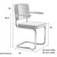 Stoel Zuiver Ridge Kink Rib met armleuning (per 2)