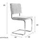 Stoel Zuiver Ridge Rib Brushed (per 2)