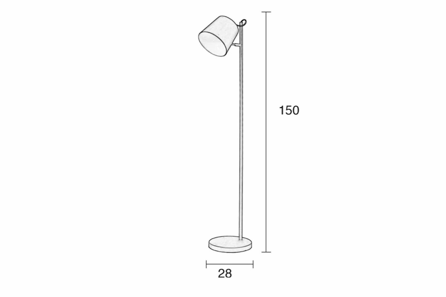 Vloerlamp Zuiver Buckle Head