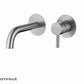 Wastafelmengkraan Matte inbouw rond RVS