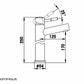 Wastafelmengkraan opbouw hoog rond RVS Pure