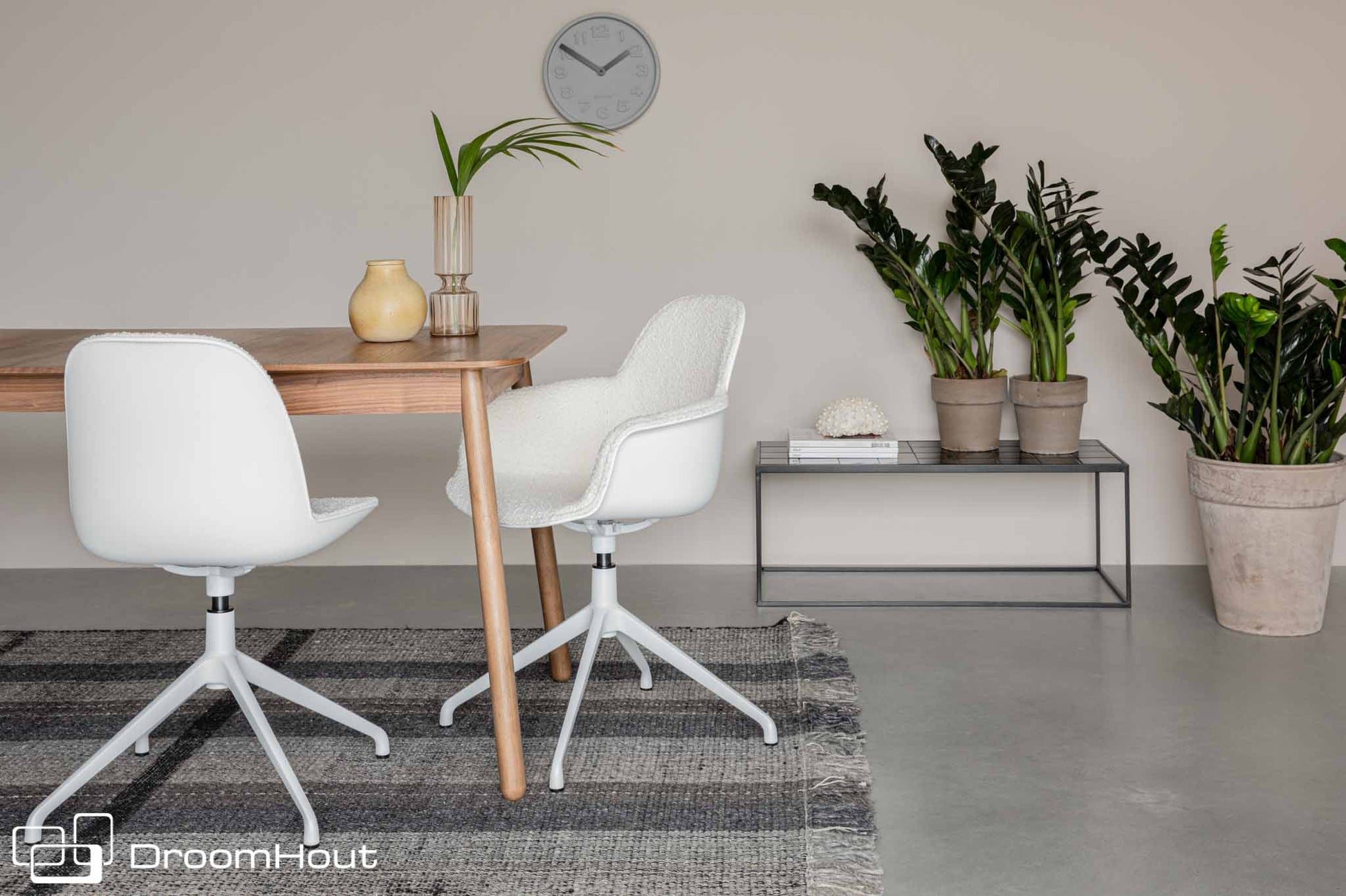 Bureaustoel Zuiver Swivel met armleuningen DroomHout